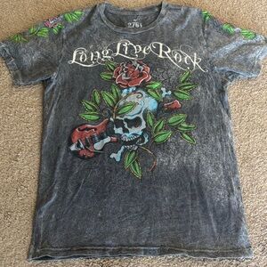 Kids Graphic Rock T-Shirt - Gray